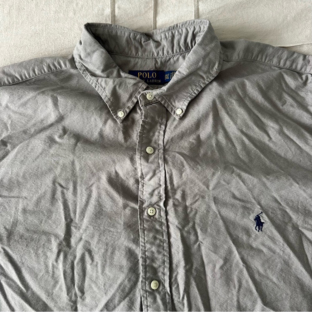 Men's Gray Polo Ralph Lauren Shirt - Picture 2 of 5